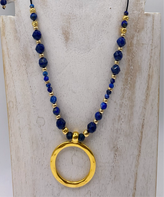 Collier INFINITA Bleu - Lapis Lazuli