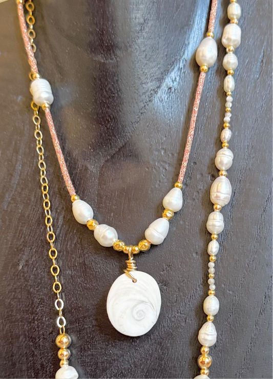 Collier œil de Sainte Lucie sur cordon