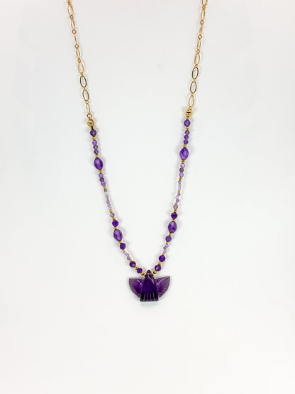 Collier ANIMALACELU  Violet - Améthyste - MTFORJEL