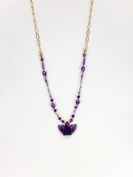 Collier ANIMALACELU  Violet - Améthyste - MTFORJEL