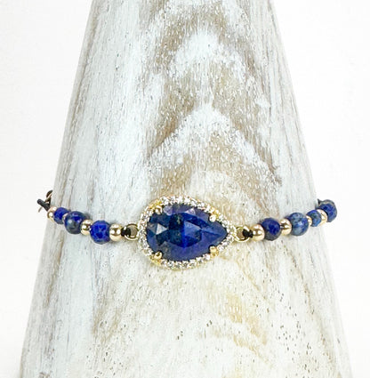 Bracelet PAVIMENTA n°3 Bleu - Lapis Lazuli - MTFORJEL