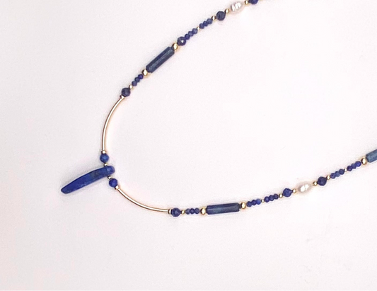 Collier SENSUALITA n°2 Bleu - Lapis Lazuli