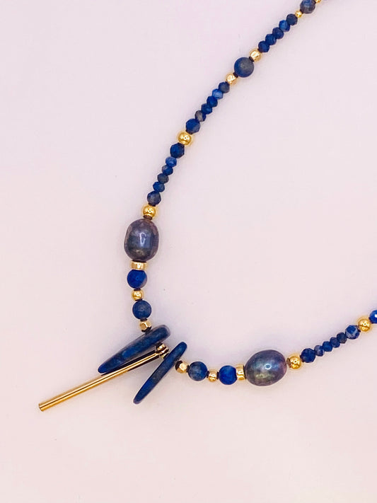 Collier SENSUALITA n°1 Bleu - Lapis Lazuli