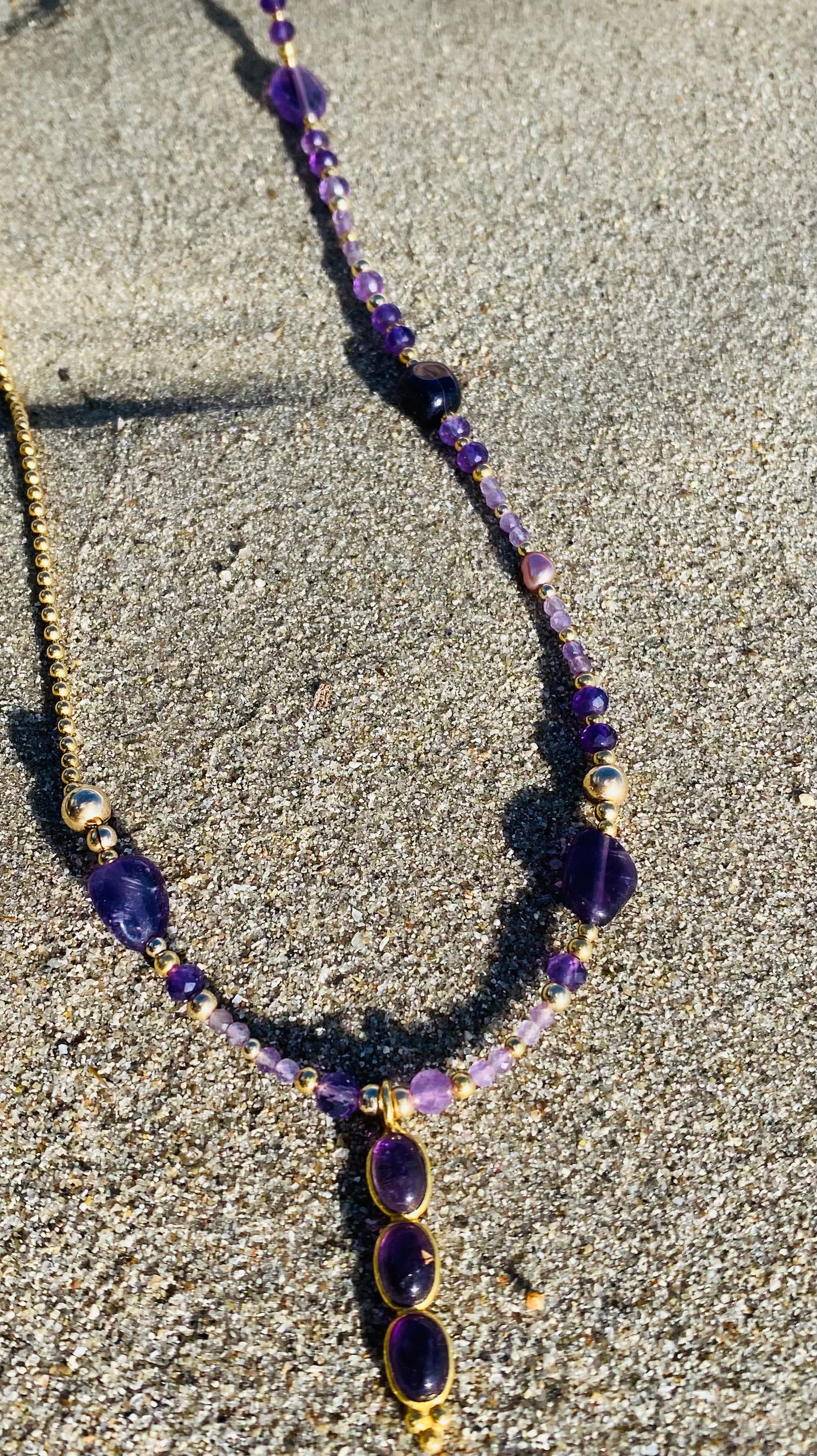 Collier TRIBALI Violet- Améthyste