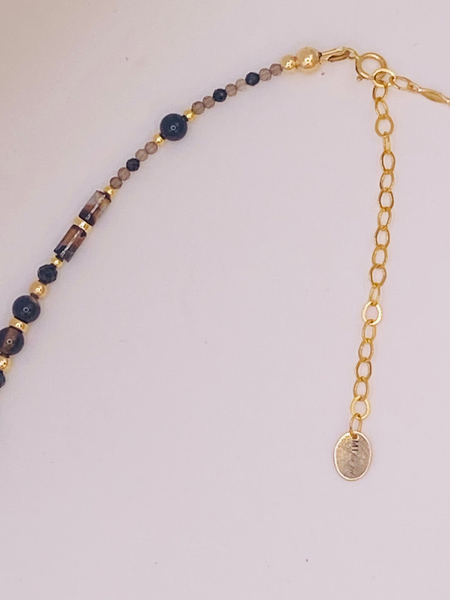 Collier FETTA DI VITA Noir - Agate et Onix