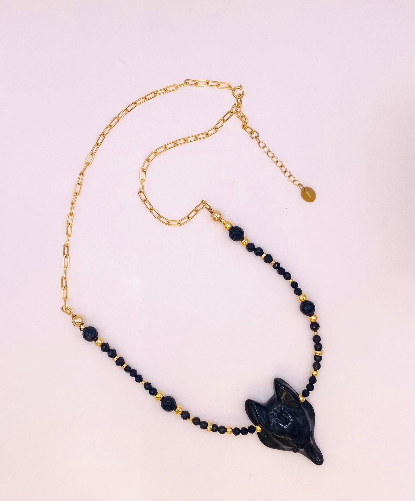 Collier ANIMALUPA Noir - Obsidienne