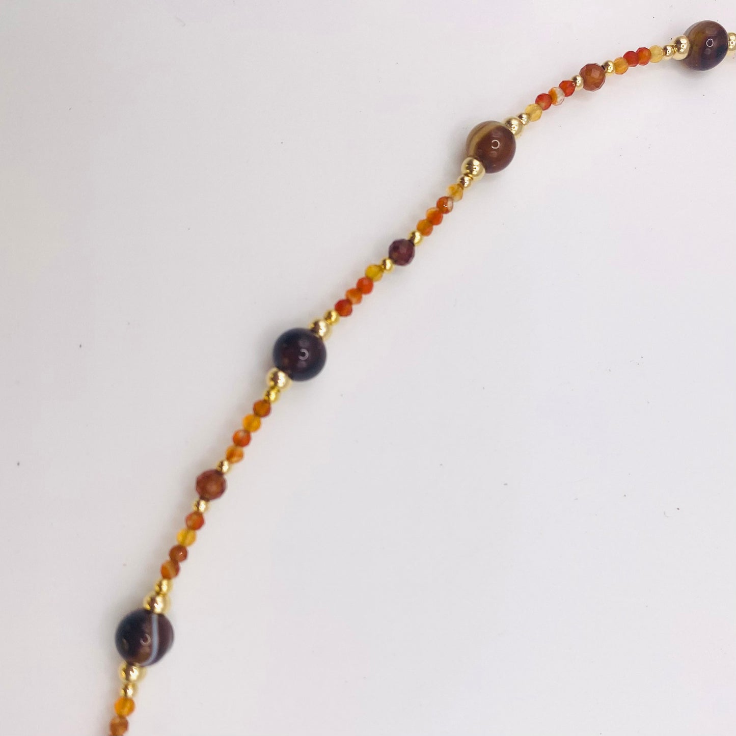 Collier FETTA DI VITA Brun orangé - Agate et Cornaline