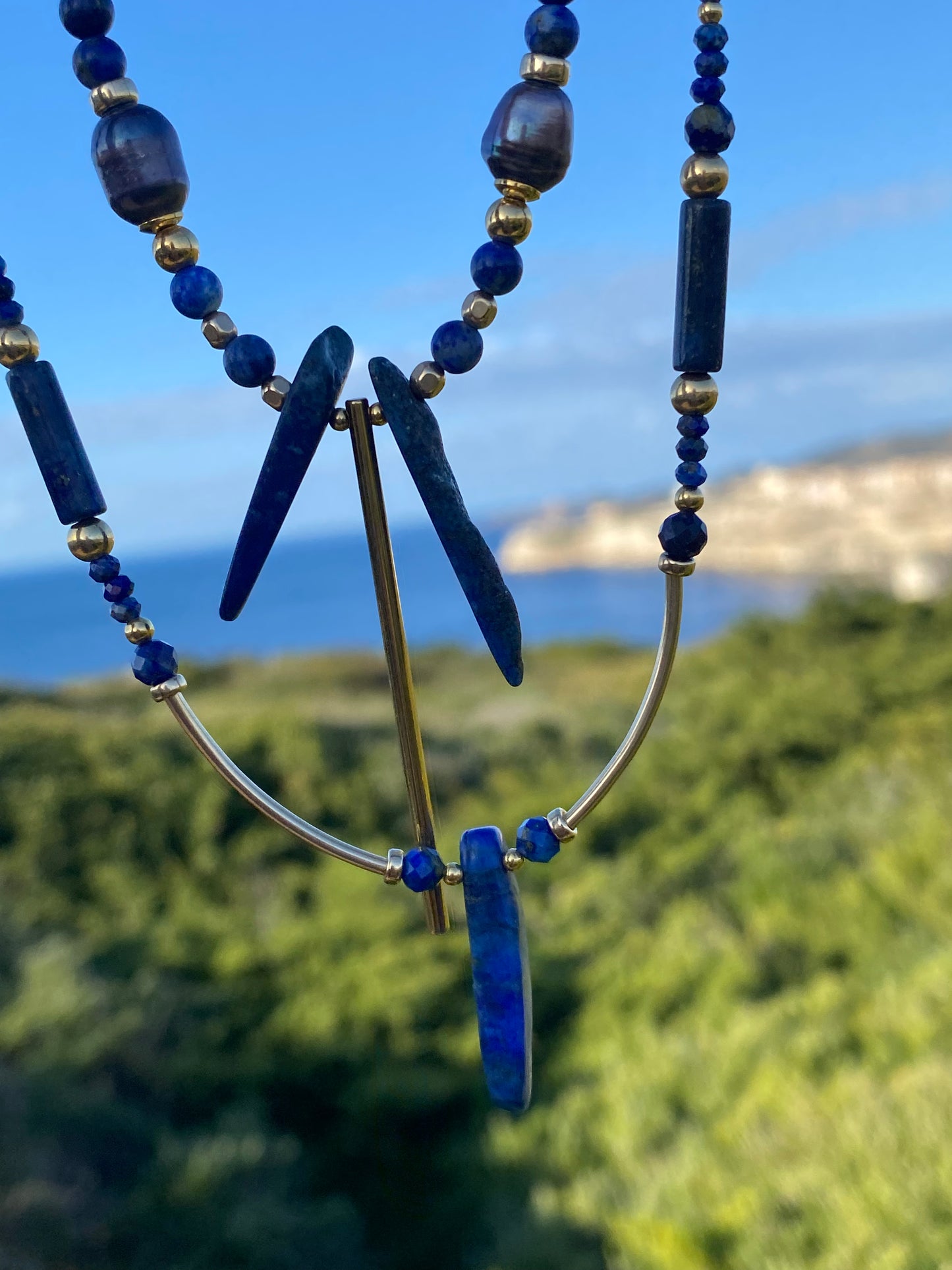 Collier SENSUALITA n°1 Bleu - Lapis Lazuli