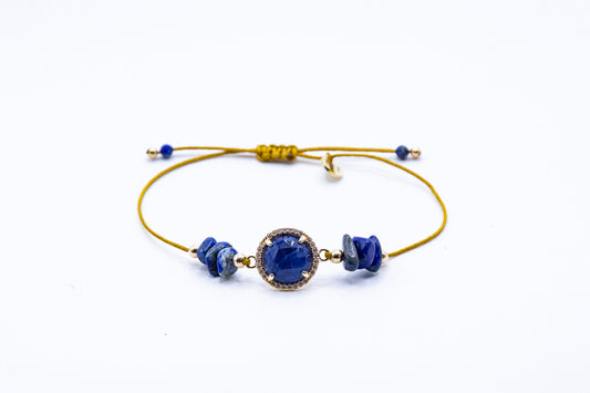 Bracelet PAVIMENTA n°1bis Bleu - Lapis Lazuli - MTFORJEL